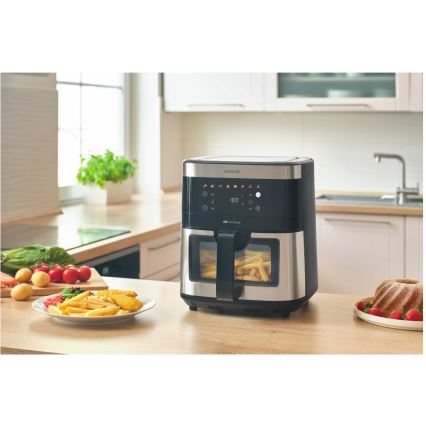Sencor - Frytkownica beztłuszczowa 9 l 1700W/230V czarna/matowy chrom