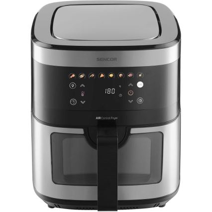 Sencor - Frytkownica beztłuszczowa 9 l 1700W/230V czarna/matowy chrom