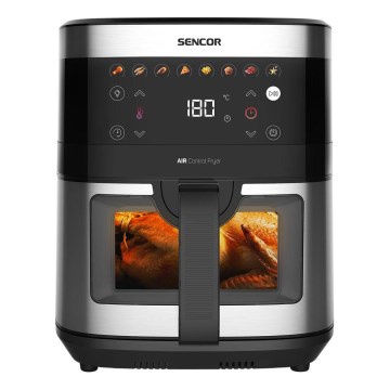 Sencor - Frytkownica beztłuszczowa 9 l 1700W/230V czarna/matowy chrom