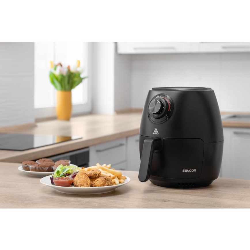 Sencor - Frytkownica na gorące powietrze 3,5 l 1300W/230V czarny