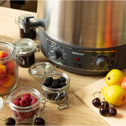 Sencor - Garnek do przetworów 27 l 1800W/230V stal nierdzewna/szary