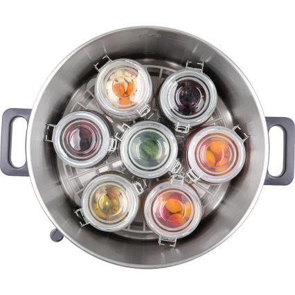 Sencor - Garnek do przetworów 27 l 1800W/230V stal nierdzewna/szary