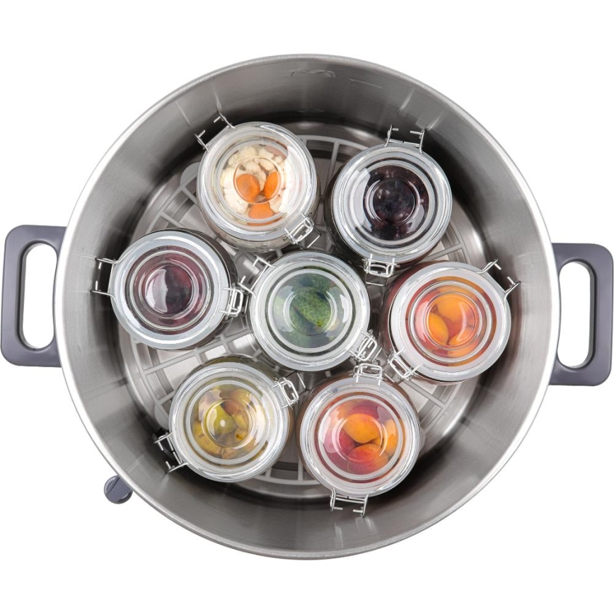 Sencor - Garnek do przetworów 27 l 1800W/230V stal nierdzewna/szary