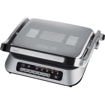 Sencor - Grill elektryczny 2100W/230V matowy chrom