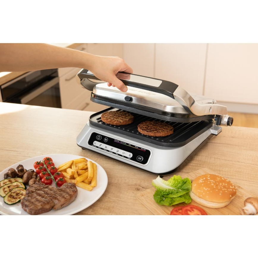 Sencor - Grill elektryczny 2100W/230V matowy chrom