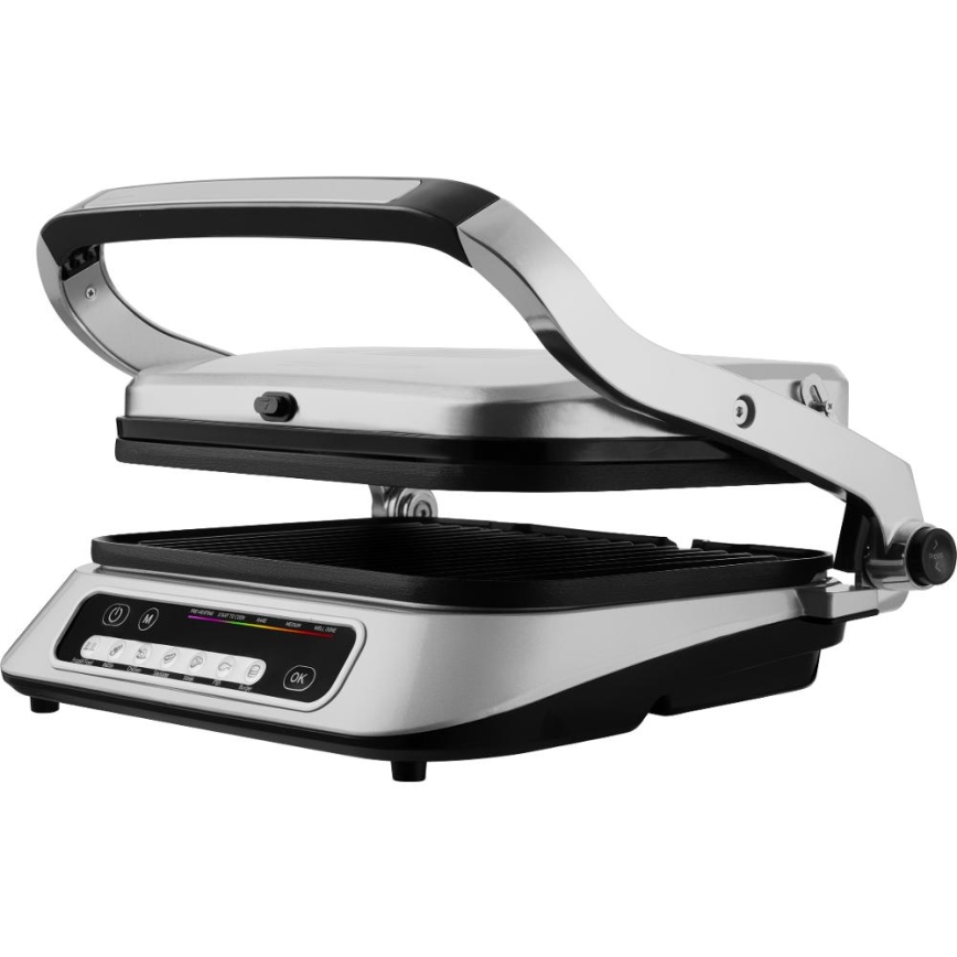 Sencor - Grill elektryczny 2100W/230V matowy chrom