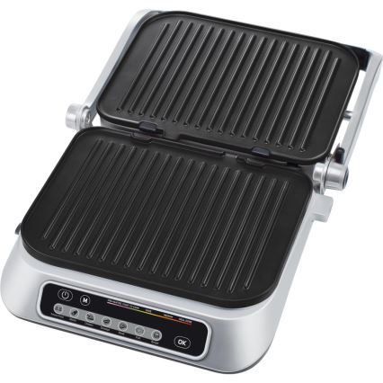 Sencor - Grill elektryczny 2100W/230V matowy chrom