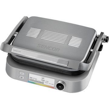 Sencor - Grill elektryczny 2100W/230V matowy chrom