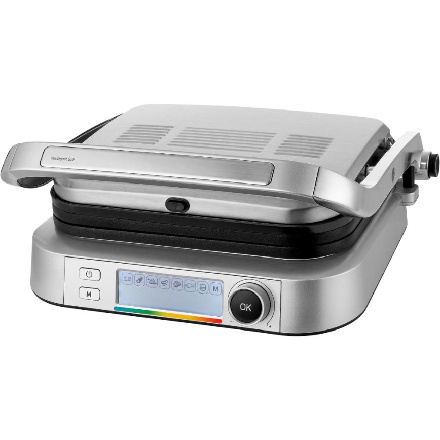 Sencor - Grill elektryczny 2100W/230V matowy chrom