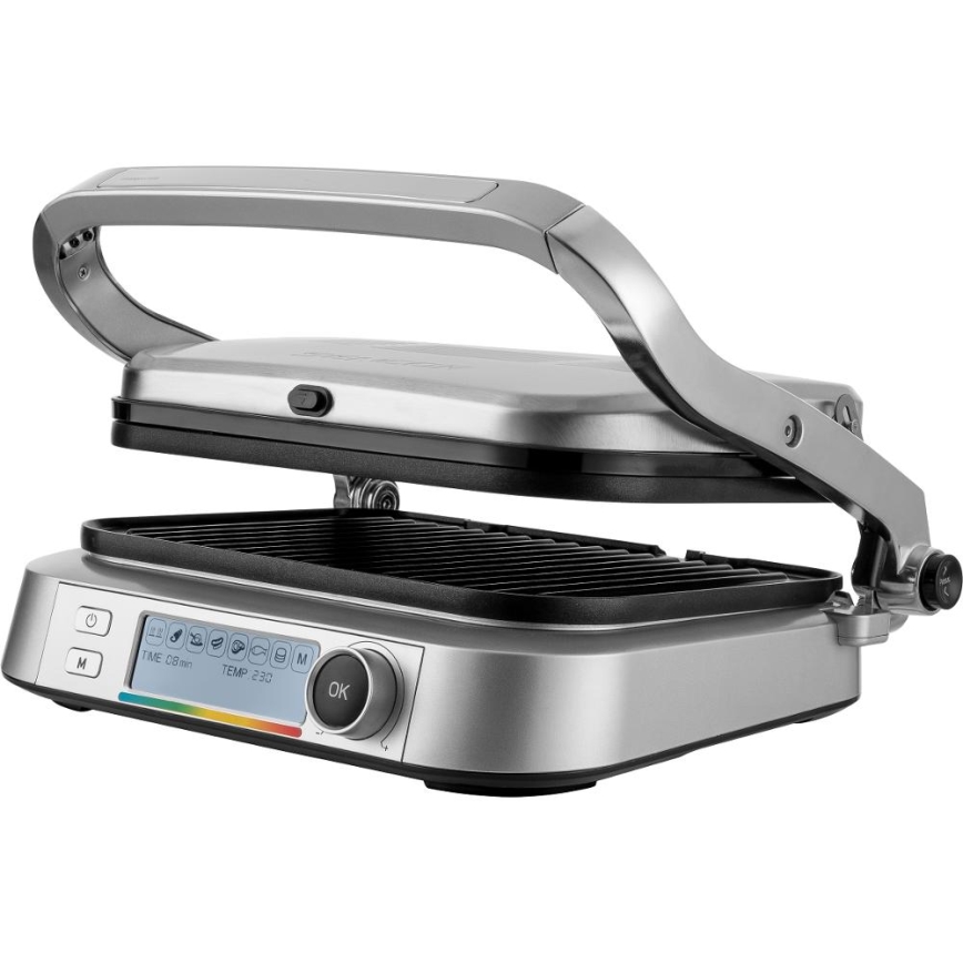 Sencor - Grill elektryczny 2100W/230V matowy chrom