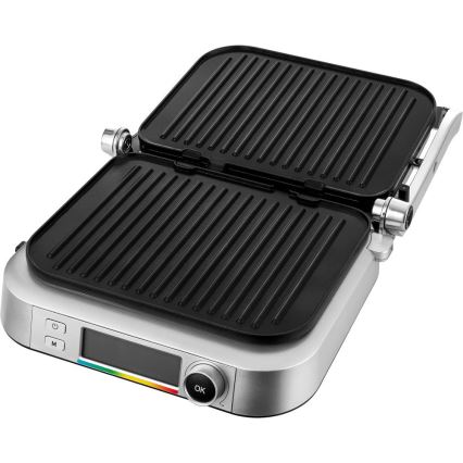 Sencor - Grill elektryczny 2100W/230V matowy chrom