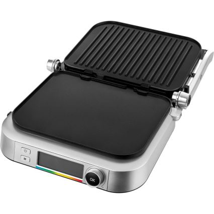 Sencor - Grill elektryczny 2100W/230V matowy chrom