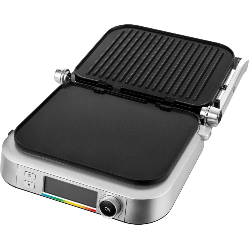 Sencor - Grill elektryczny 2100W/230V matowy chrom