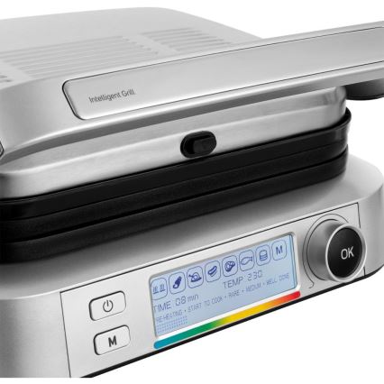 Sencor - Grill elektryczny 2100W/230V matowy chrom