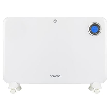 Sencor - Grzejnik konwekcyjny z wyświetlaczem LCD i termostatem 750W/1500W/230V IP24