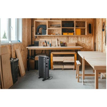 Sencor - Grzejnik olejowy 7-żebrowy 600/900/1500W/230V czarny