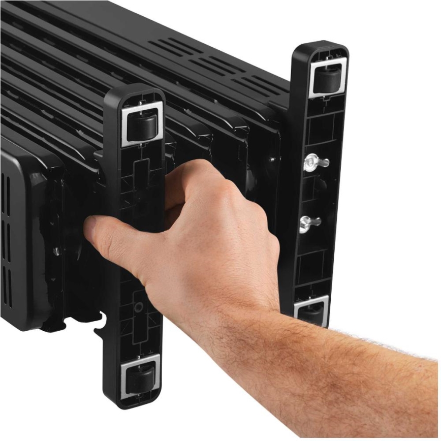 Sencor - Grzejnik olejowy 7-żebrowy 600/900/1500W/230V czarny