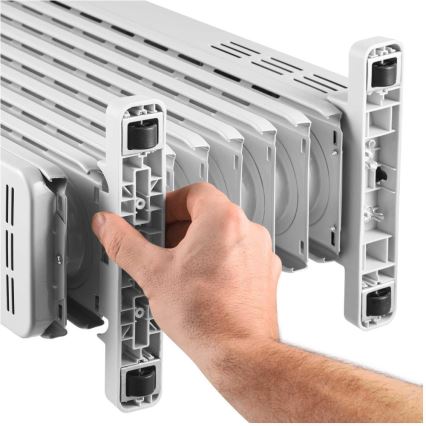 Sencor - Grzejnik olejowy z 9 żeber 800/1200/2000W/230V biały