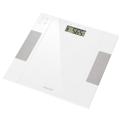 Sencor - Inteligentna osobista waga fitness 1xCR2032 biała
