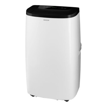 Sencor - Inteligentna przenośna klimatyzacja 4 w 1 z kompletnym wyposażeniem, 1700 W / 230 V, 12 000 BTU, Wi‑Fi, biała + pilot zdalnego sterowania