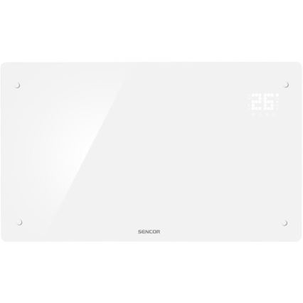 Sencor - Inteligentny elektryczny grzejnik/konwektor 2000W/230V IP24 Wi-Fi biały + zdalne sterowanie