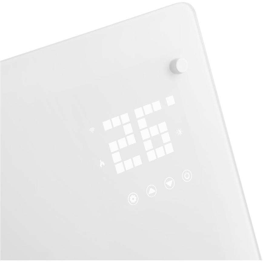 Sencor - Inteligentny elektryczny grzejnik/konwektor 2000W/230V IP24 Wi-Fi biały + zdalne sterowanie