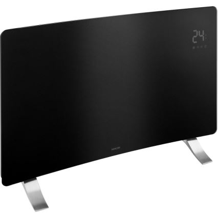 Sencor - Inteligentny elektryczny konwektor 1200/2400 W, 230 V, IP24, Wi-Fi, czarny