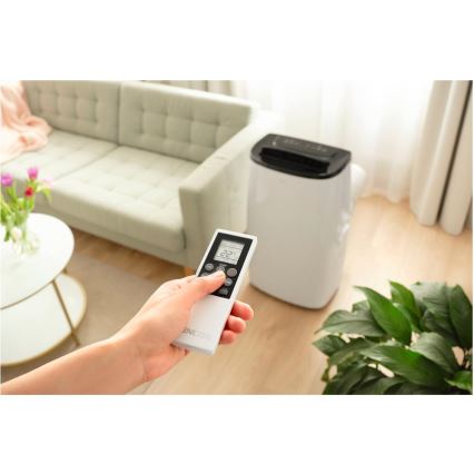 Sencor - Inteligentna przenośna klimatyzacja 4 w 1 z kompletnym wyposażeniem, 1700 W / 230 V, 12 000 BTU, Wi‑Fi, biała + pilot zdalnego sterowania