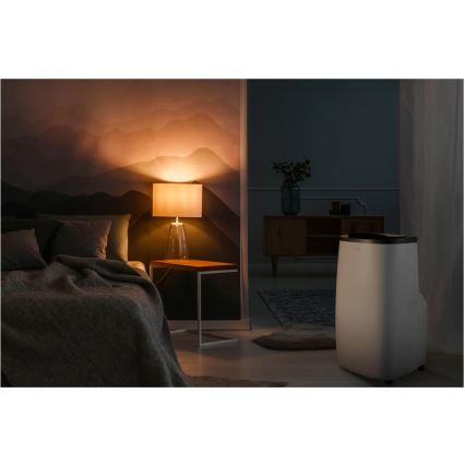 Sencor - Inteligentna przenośna klimatyzacja 4 w 1 z kompletnym wyposażeniem, 1700 W / 230 V, 12 000 BTU, Wi‑Fi, biała + pilot zdalnego sterowania