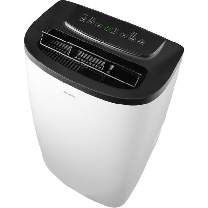 Sencor - Inteligentna przenośna klimatyzacja 4 w 1 z kompletnym wyposażeniem, 1700 W / 230 V, 12 000 BTU, Wi‑Fi, biała + pilot zdalnego sterowania