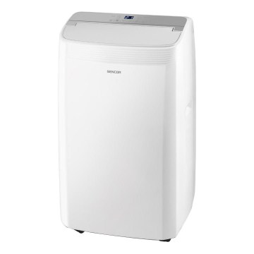 Sencor - Inteligentny klimatyzator przenośny 5 w 1 z kompletnym zestawem akcesoriów 733W/230V 9000 BTU Wi-Fi biały + pilot zdalnego sterowania