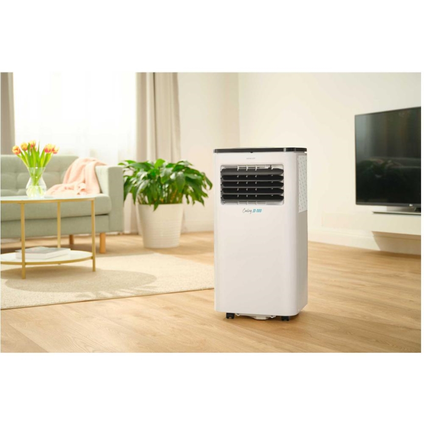 Sencor - Inteligentny mobilny klimatyzator 3w1 z kompletnym wyposażeniem 1050W/230V 10000 BTU Wi-Fi + zdalne sterowanie
