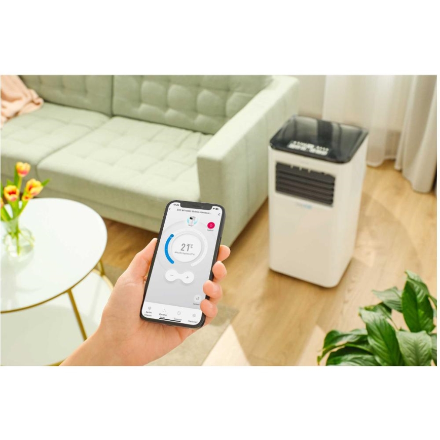 Sencor - Inteligentny mobilny klimatyzator 3w1 z kompletnym wyposażeniem 1050W/230V 10000 BTU Wi-Fi + zdalne sterowanie