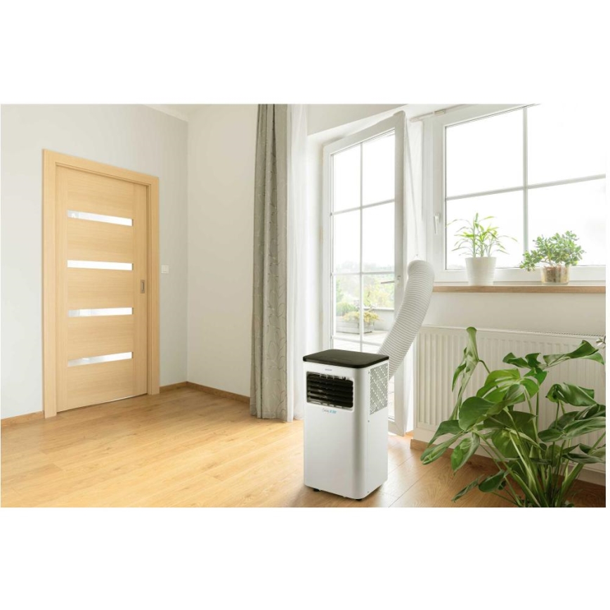 Sencor - Inteligentny mobilny klimatyzator 3w1 z kompletnym wyposażeniem 1050W/230V 10000 BTU Wi-Fi + zdalne sterowanie