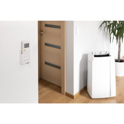 Sencor - Inteligentny mobilny klimatyzator 3w1 z kompletnym wyposażeniem 1450W/230V 12000 BTU Wi-Fi biały + zdalne sterowanie