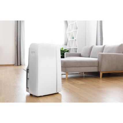 Sencor - Inteligentny mobilny klimatyzator 3w1 z kompletnym wyposażeniem 1450W/230V 12000 BTU Wi-Fi biały + zdalne sterowanie