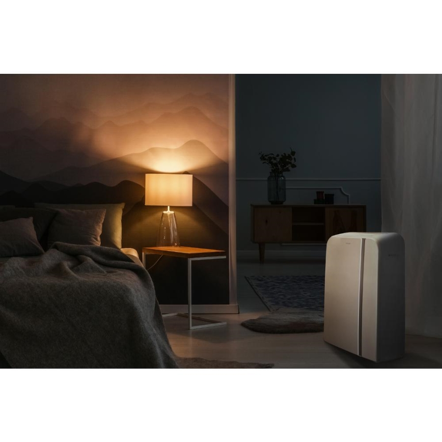 Sencor - Inteligentny mobilny klimatyzator 3w1 z kompletnym wyposażeniem 1450W/230V 12000 BTU Wi-Fi biały + zdalne sterowanie