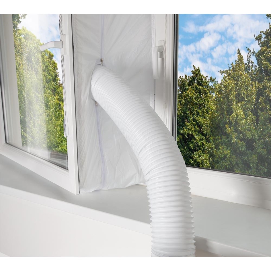 Sencor - Inteligentny mobilny klimatyzator 3w1 z kompletnym wyposażeniem 1450W/230V 12000 BTU Wi-Fi czarny + zdalne sterowanie