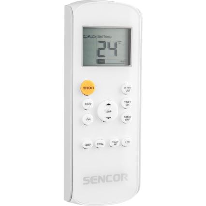 Sencor - Inteligentny mobilny klimatyzator 3w1 z kompletnym wyposażeniem 1450W/230V 12000 BTU Wi-Fi czarny + zdalne sterowanie