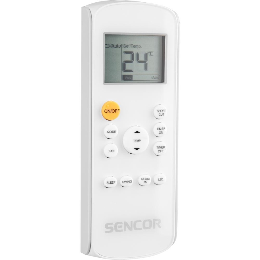 Sencor - Inteligentny mobilny klimatyzator 3w1 z kompletnym wyposażeniem 1450W/230V 12000 BTU Wi-Fi czarny + zdalne sterowanie
