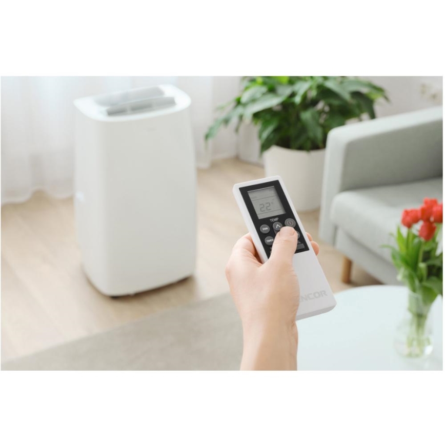 Sencor - Inteligentny mobilny klimatyzator 3w1 z kompletnym wyposażeniem 1700W/230V 16000 BTU Wi-Fi + zdalne sterowanie