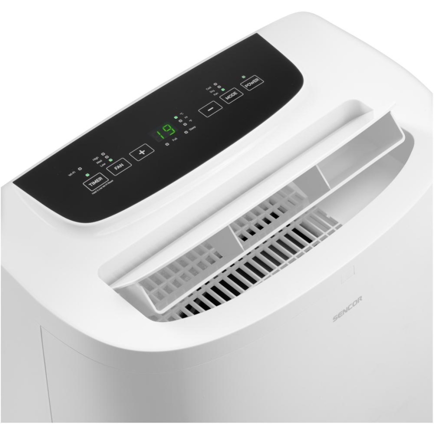 Sencor - Inteligentny mobilny klimatyzator 3w1 z kompletnym wyposażeniem 1700W/230V 16000 BTU Wi-Fi + zdalne sterowanie