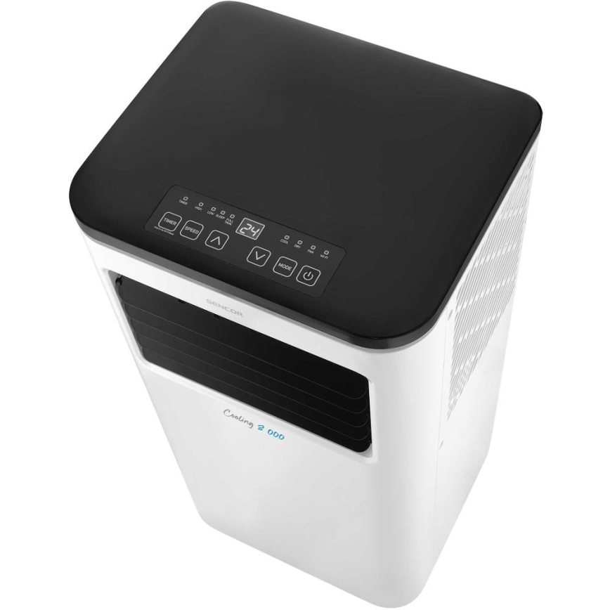 Sencor - Inteligentny mobilny klimatyzator 3w1 z kompletnym wyposażeniem 805W/230V 8000 BTU Wi-Fi + zdalne sterowanie