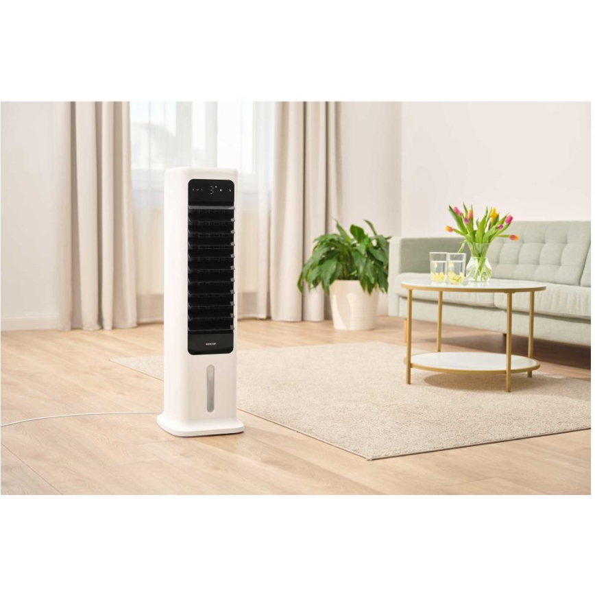 Sencor - Inteligentny mobilny klimatyzer 60W/230V Wi-Fi biały + zdalne sterowanie
