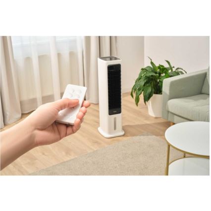 Sencor - Inteligentny mobilny klimatyzer 60W/230V Wi-Fi biały + zdalne sterowanie