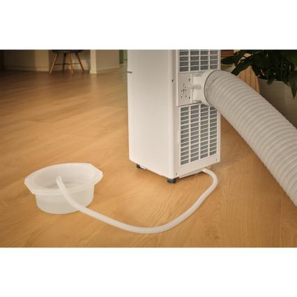 Sencor - Inteligentna przenośna klimatyzacja 3 w 1 wraz z kompletnym zestawem akcesoriów 1020W/230V 10000 BTU Wi-Fi biała + pilot zdalnego sterowania