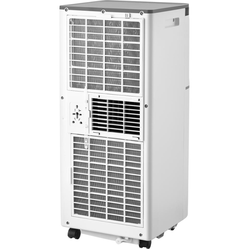 Sencor - Inteligentny przenośny klimatyzator 3 w 1 wraz z kompletnym wyposażeniem 815W/230V 8000 BTU Wi-Fi biały + pilot zdalnego sterowania
