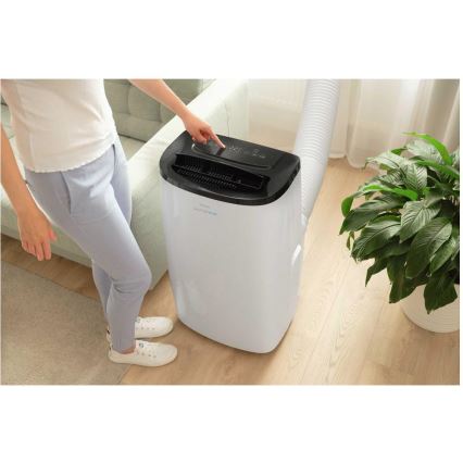 Sencor - Inteligentny przenośny klimatyzator 4 w 1 z pełnym zestawem akcesoriów 1750W/230V 18000 BTU Wi-Fi biały + pilot zdalnego sterowania