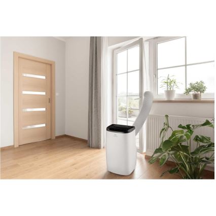 Sencor - Inteligentny przenośny klimatyzator 4 w 1 z pełnym zestawem akcesoriów 1750W/230V 18000 BTU Wi-Fi biały + pilot zdalnego sterowania
