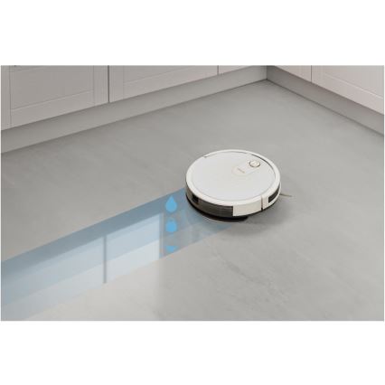 Sencor - Inteligentny robot sprzątający z funkcją mopowania 2w1 28W/2600 mAh Wi-Fi biały + pilot zdalnego sterowania